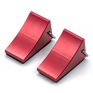 Crawler Accessories Aluminum Wheel Blocks Tyre Stopper For 1/10 TRAXXAS TRX-4 AXIAL SCX10 CRAWLER - RED - AS-SS01/RE