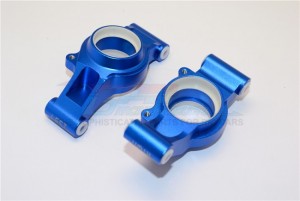 GPM TXM022N ALUMINUM REAR KNUCKLE ARMS WITH COLLARS FOR 6S TRAXXAS XMAXX 6S - Blue - TXM022N-B