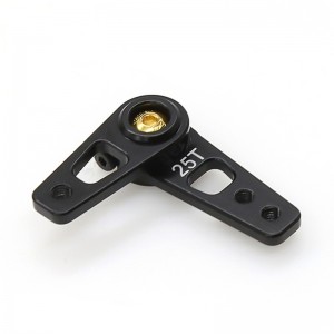 Aluminum Double Head Servo Horn Adjustable Angle - 25T For Futaba Savox Servo RC Car Crawler - AS-SH03/BK