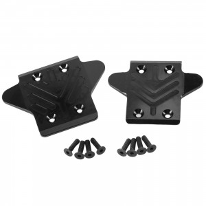 Aluminum Front And Rear Chassis Protective Skid Plate ARRMA 1/8 RC KRATON 6S BLX - BLACK - RS-MAK331FR/BK