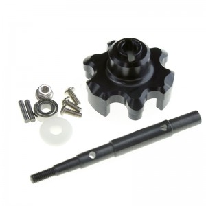 Aluminun Trasmission Cush Drive Housing With Drive Shaft 1/5 Traxxas X-Maxx 6S 8S Monster - BLACK - RS-TXM8035S/BK