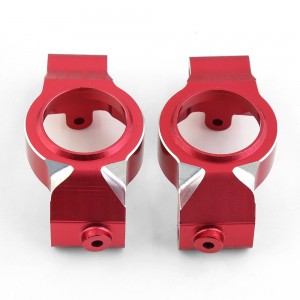 Aluminum Front Caster Blocks C-Hub 7732 1/5 RC TRAXXAS X-MAXX MONSTER TRUCK 77086-4 - RED - TRX-7732/RE