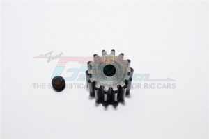 STEEL MOTOR PINION 11/12/13/14T 1/10 AXIAL WRAITH - WR9014TS-BK