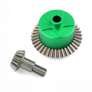 Steel Differential Gear 37T 13T With Aluminum Cover Case ARA310956 1/10 ARRMA BIG ROCK GRANITE KRATON OUTCAST SENTON VORTEKS - GREEN - ARA310956/GR