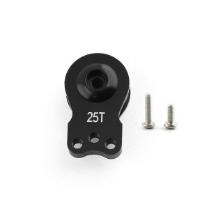 Aluminum Adjustable Servo Saver Arm Build In Spring 25T Large 1/10 RC FUTABA SANWA TAMIYA - AS-SS025T/BK