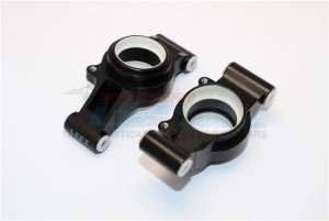 GPM TXM022N ALUMINUM REAR KNUCKLE ARMS WITH COLLARS FOR 6S TRAXXAS XMAXX 6S - Black - TXM022N-BK