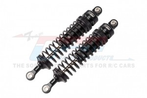 GPM HR102F ALUMINUM FRONT ADJUSTABLE SPRING DAMPERS 102mm LOSI 1/10 4WD HAMMER REY U4 ROCK RACER LOS03030 - HR102F-BK-BK