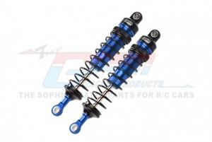 GPM RK108F ALUMINUM FRONT ADJUSTABLE SPRING DAMPERS - 108mm LOSI 1/10 4WD HAMMER REY U4 ROCK RACER LOS03030 - BLUE - RK108F-B-BK