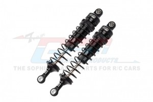 GPM RK108F ALUMINUM FRONT ADJUSTABLE SPRING DAMPERS - 108mm LOSI 1/10 4WD HAMMER REY U4 ROCK RACER LOS03030 - BLACK - RK108F-BK-BK