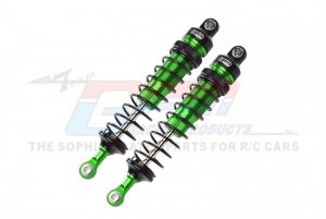 GPM RK108F ALUMINUM FRONT ADJUSTABLE SPRING DAMPERS - 108mm LOSI 1/10 4WD HAMMER REY U4 ROCK RACER LOS03030 - GREEN - RK108F-G-BK