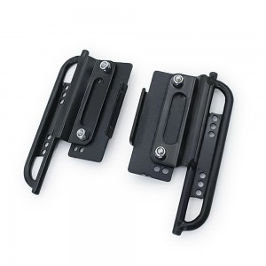 Metal Alloy Sliders Side Pedal For 1/24 RC Axial SCX24 Deadbolt Chevrolet C10 Wrangler Gladiator Crawler - SCX024-02/BK