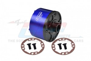 GPM ALUMINUM MAKX011N ALUMINIUM 7075-T6 FRONT / REAR DIFF CASE ARA310915 ARRMA 1/5 4WD KRATON OUTCAST 8S BLX - BLUE - MAKX011N-B