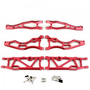 Aluminum Full F & R Upper Lower Arm ARA330655 ARRMA TALION KRATON OUTCAST 6S BLX - RED - ARA3306545556/RE