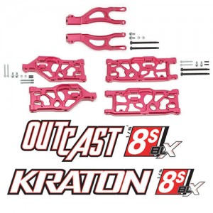 Aluminum Full Front Upper Lower Suspension Arm ARA310926 1/5 ARRMA KRATON OUTCAST 8S - ARA310926/RE