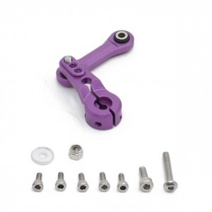 Aluminum Steering Link Rod Servo Horn Arm 25T For ARRMA 1/7 INFRACTION MOJAVE 1/8 KRATON SENTON TYPHON TALION OUTCAST 6S BLX - PURPLE - RS-AR340061/PU