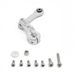 Aluminum Steering Link Rod Servo Horn Arm 25T For ARRMA 1/7 INFRACTION MOJAVE 1/8 KRATON SENTON TYPHON TALION OUTCAST 6S BLX - SILVER - RS-AR340061/SI