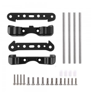 Aluminum Front and Rear Lower Suspension Mount Arm ARA330555 1/5 RC ARRMA KRATON OUTCAST 8S BLX - BLACK - ARA330555-BK