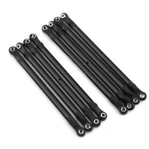 Aluminum Front & Rear Tie Rod Wheelbase 313mm For TRAXXAS 1/10 TRX-4 AXIAL SCX10 RC CRAWLER - TRX-313/BK
