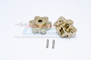 ALUMINIUM 2.2 WHEEL HUB ADAPTERS  (9MM THICKNESS) AXIAL YETI ROCK RACER - YT009A-TIT
