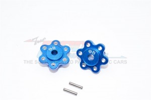 ALUMINIUM 2.2 WHEEL HUB ADAPTERS  (9MM THICKNESS)ECONOMY VERSION  AXIAL YETI ROCK RACER - YT009B-B