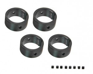 Aluminum Drive Cup 17mm Sleeves Ring 1/5 TRAXXAS X-MAXX 6S 8S 1/6 XRT 8S - BLACK - XRT039S/BK