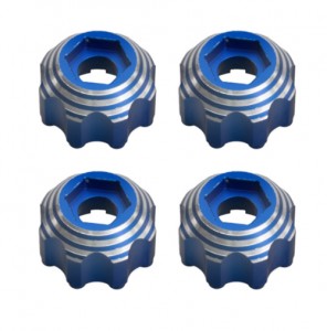 Aluminum Hex Adapater For PRO-LINE 8X32 To 17mm 1/2 OFFSET PRO-LINE 8x32 3.8 Wheel  6353-00 / 6345-00 - BLUE - PRO635600/BU