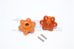 ALUMINIUM 2.2 WHEEL HUB ADAPTERS  (9MM THICKNESS)ECONOMY VERSION  AXIAL YETI ROCK RACER - YT009B-OR