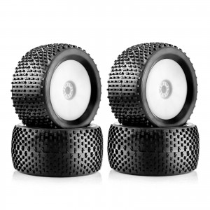 Rubber Tires & Wheel Set 140mm x 70mm 17mm Hex For 1/8 RC TLR ARRMA OFFROAD CAR - WH14017/WI