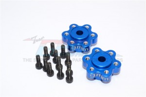 ALUMINIUM 2.2 WHEEL HUB ADAPTERS (9MM  THICKNESS) AXIAL YETI ROCK RACER - Blue - YT009C-B