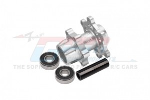 GPM MX006 ALUMINUM 7075-T6 FRONT WHEEL HUB HEX - LARGER INNER BEARINGS LOS262012 LOS262013 LOSI 1/4 PROMOTO-MX MOTORCYCLE LOS06000 LOS06002 - SILVER - MX006-S