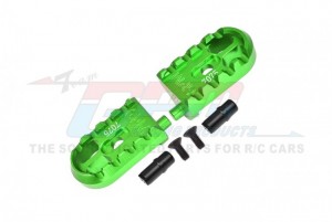 GPM MX014 ALUMINUM 7075 MOTORCYCLE FOOT PEGS SET LOS261006 LOSI 1/4 PROMOTO-MX MOTORCYCLE RTR LOS06000 LOS06002 - GREEN - MX014-G