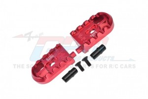 GPM MX014 ALUMINUM 7075 MOTORCYCLE FOOT PEGS SET LOS261006 LOSI 1/4 PROMOTO-MX MOTORCYCLE RTR LOS06000 LOS06002 - RED - MX014-R