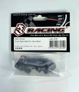 3RACING SAK-CS102 ABS Plastic Front Solid Axle 1/10 RC SAKURA CERO SPORT Car - SAK-CS102