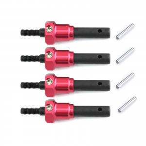 Extended One Piece Steel Portal Stub Axle W/ 12mm Hex 8255A 8269 For TRAXXAS 1/10 RC TRX-4 TRX-6 Cralwer - TRX-5255/4