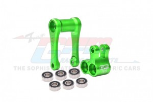 GPM MX030 ALUMINUM 7075-T6 ALUMINUM KNUCKLE & PULL ROD ( LARGER INNER BEARINGS ) LOS264001 LOSI 1/4 PROMOTO-MX MOTORCYCLE - GREEN - MX030-G