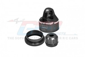 GPM MXDP/CAP ALUMINUM 7075-T6 SHOCK CAP SET LOS263008  LOSI 1/4 PROMOTO-MX MOTORCYCLE - MXDP/CAP-BK