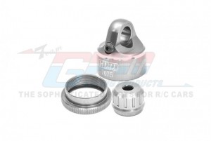 GPM MXDP/CAP ALUMINUM 7075-T6 SHOCK CAP SET LOS263008  LOSI 1/4 PROMOTO-MX MOTORCYCLE - SILVER - MXDP/CAP-S