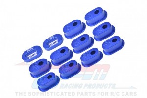 GPM MX010 ALUMINUM 7075-T6 CHAIN TENSION ADJUSTER SET  LOSI 1/4 PROMOTO-MX MOTORCYCLE - BLUE - MX010-B