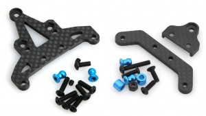 Carbon Fiber Front / Rear Gearbox Fixing Mount 1/10 TAMIYA XV-01 RALLY TRUCK - XV01-089