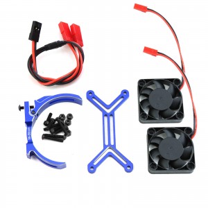 Aluminum HeatSink Dual Fan 47 - 49mm 4985 1717 TRAXXAS XRT 8S X-MAXX ARRMA KRATON OUTCAST 8S - MHS4749/BU