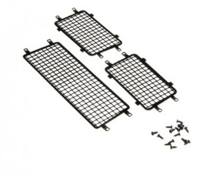 DIY Decoration Window Mesh For TRAXXAS 1/18 RC TRX-4M Bronco Crawler 97054-1 - BLACK - TRX4M-BD04/BK