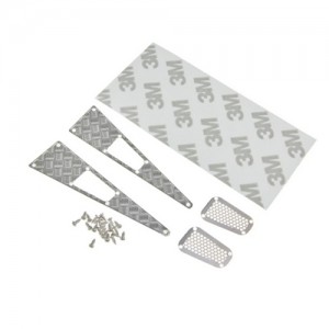 DIY Decoration Intake Grille For TRAXXAS 1/18 RC TRX-4M Defender Crawler 97074-1 - SILVER - TRX4M-FD03/SI