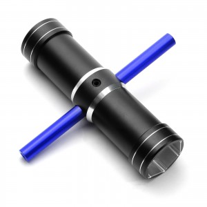 Aluminum 7075 Wheel Hex Wrench For 24mm / 25mm Nuts TRAXXAS 1/5 X-maxx ARRMA Kraton Outcast 8S BLX - BLUE - ST-WR25/BU