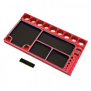 Aluminum Multifunction Screw Tray Wrench Setup Pit Stand For 1/8 1/10 RC Car - RED - ST015-RE