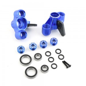 Aluminum Front Steering Knuckle Arm AR330505 For ARRMA 1/7 FIRETEAM 1/8 KRATON NOTORIOUS OUTCAST 6S BLX - BLUE - RS-AR330505/BU