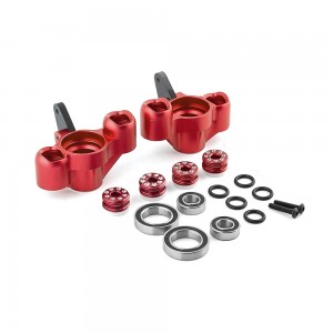 Aluminum Front Steering Knuckle Arm AR330505 For ARRMA 1/7 FIRETEAM 1/8 KRATON NOTORIOUS OUTCAST 6S BLX - RED - RS-AR330505/RE