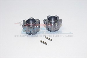 ALUMINIUM 2.2 WHEEL HUB ADAPTERS (14MM THICKNESS) AXIAL YETI ROCK RACER - YT014A-GS