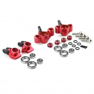 Aluminum Front Knuckle & Rear Hub Carrier AR330404 AR330405 For ARRMA 1/7 FIRETEAM 1/8 KRATON NOTORIOUS OUTCAST 6S BLX - RED - RS-AR3304045/RE