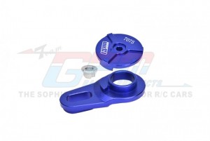 GPM MX025TSH ALUMINUM 7075 SERVO SAVER ASSEMBLY 25T LOS261011 LOSI RC 1/4 PROMOTO-MX MOTORCYCLE RTR - BLUE - MX025TSH-B