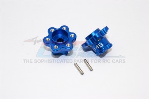ALUMINIUM 2.2 WHEEL HUB ADAPTERS  (14MM THICKNESS) ECONOMY VERSION AXIAL YETI ROCK RACER - YT014B-B